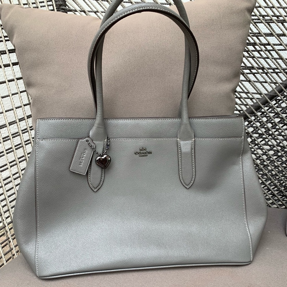 Gray Coach medium/large purse